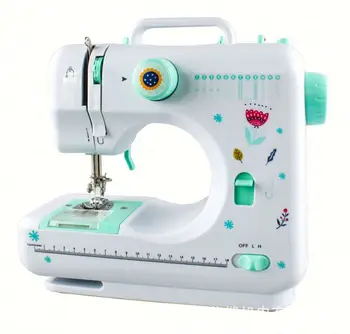 Second hand sewing machine household 4-thread Industrial Overlock Mini Embroidery Sewing Machine