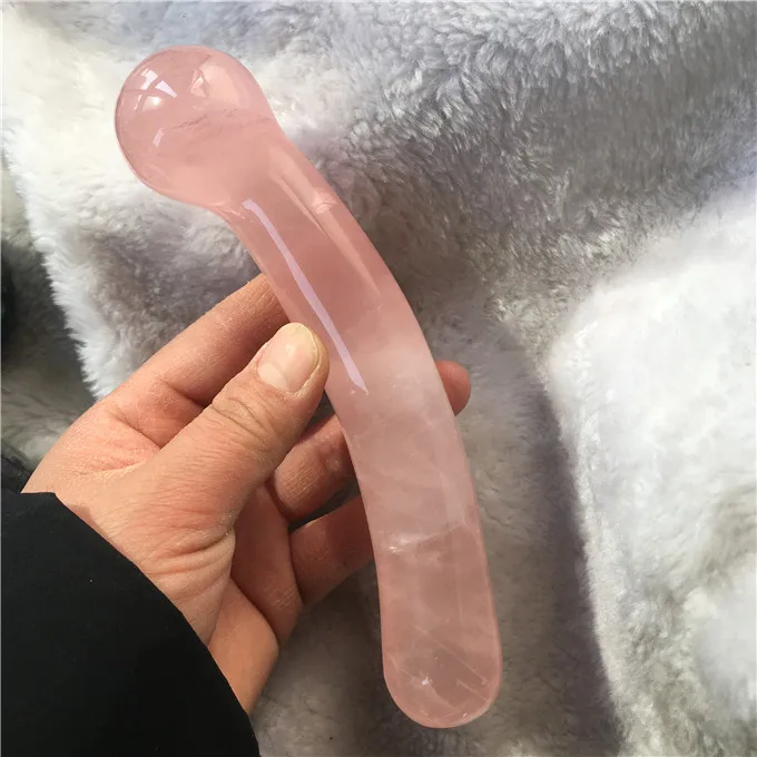 Natural Rose Quartz Wand Massage Crystal Wand for Wholesale