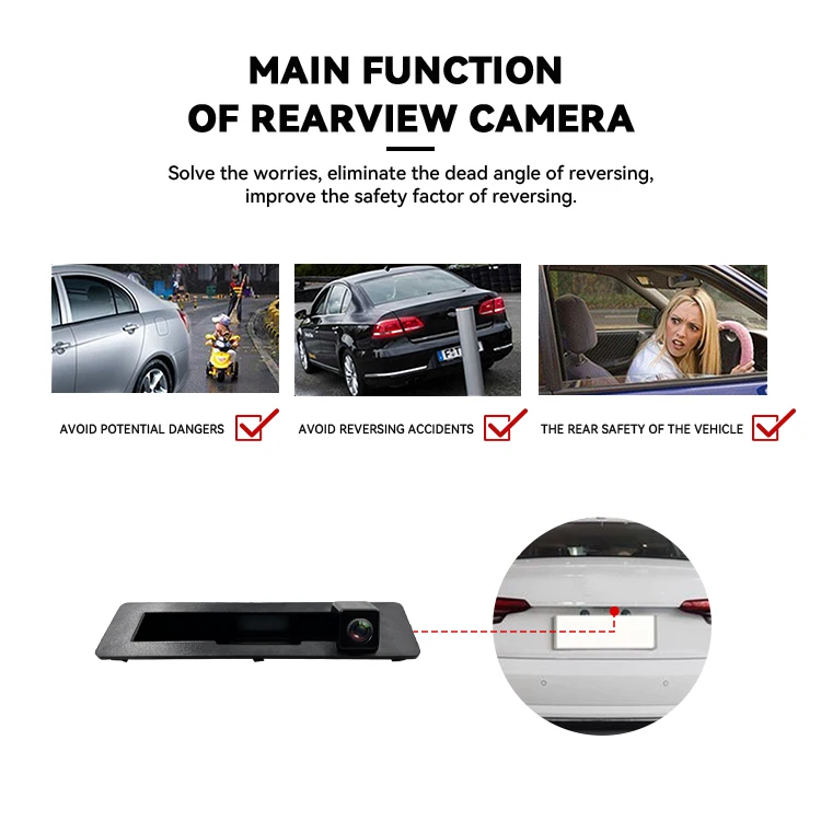 Wemaer 1080P Rear View Car Reverse Camera Waterproof AHD Parking Aid for Buick GL8 (ES FirstLand 653T) 2020 2021 2022 factory