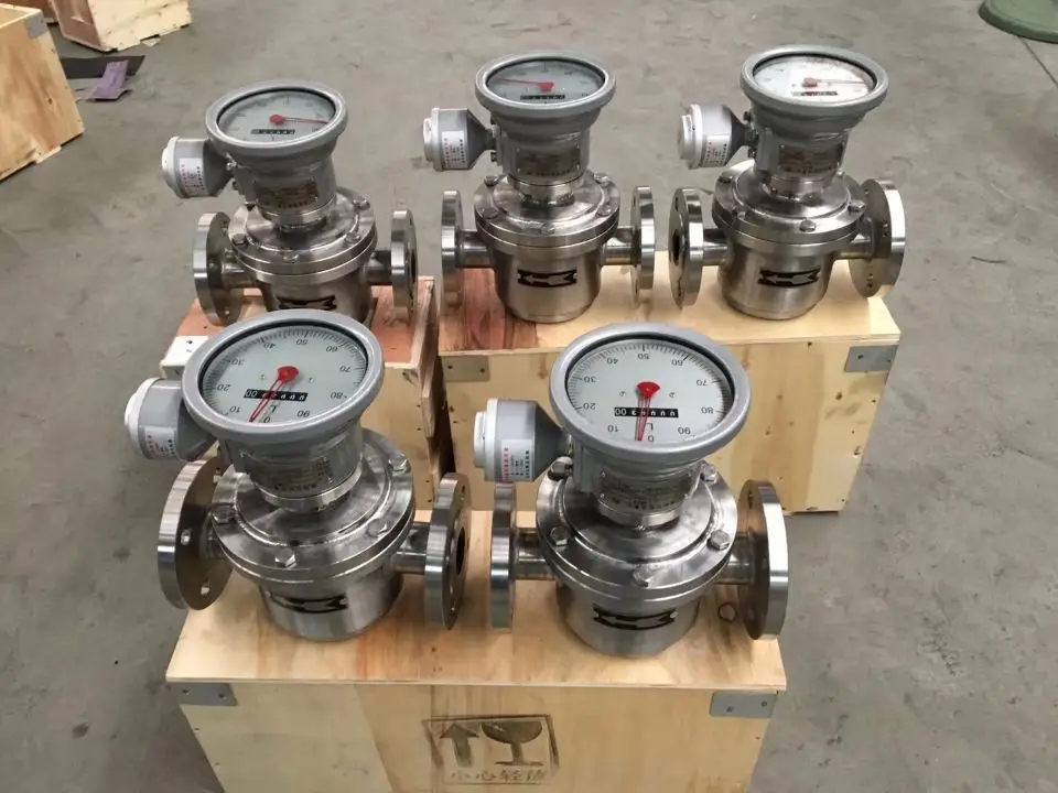 LC Digital Oval Gear Flow Meter Crude Oil Flow Meter Heavy Fuel Oil Flow Meter Vegetable Oil Flow Meter with Low Cost