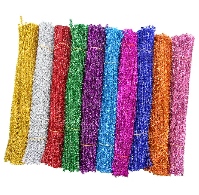 Glitter Tinsel Pipe Cleaners – 30cm X 6mm Craft Stems, Sparkly & Bendable 4 thumbnail image