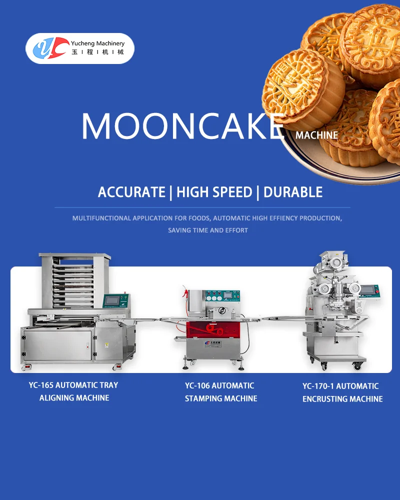 2024 Automatic Equipment Production Line Press Mooncake Moon Cake Maamoul Making Machine factory