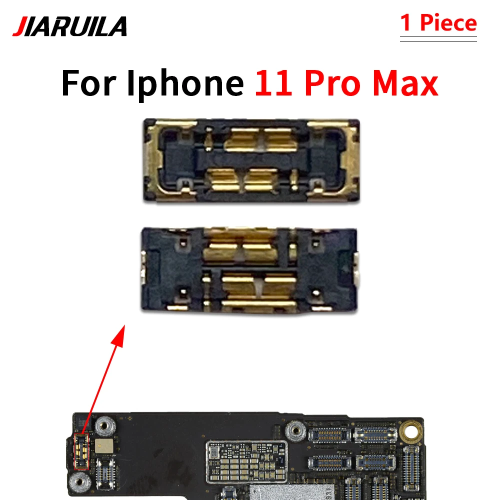 Lot De 2 Connecteurs Batterie FPC Pour Carte Mère IPhone 11, 11 Pro, 11 Pro Max - Neuf