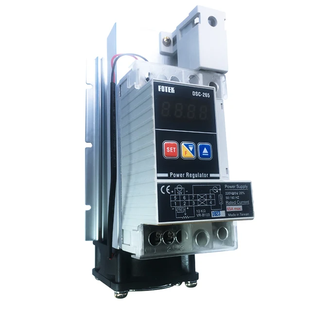 FOTEK DSC-265 Single phase by single wire Digital Power regulator Enhanced Heat sink Operating voltage 220VAC Rated current 65A
