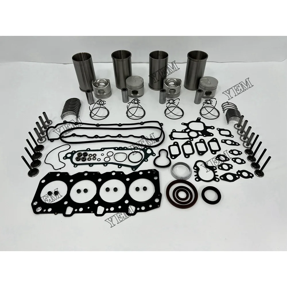1KZ Overhaul Rebuild Kit With Bearings Piston Rings Full Gasket Set Engine Valve Liner Kit for Toyota