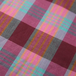 Красивая удобная дышащая Модная шелковая хлопчатобумажная пряжа окрашенная ткань в клетку платье рубашка юбка