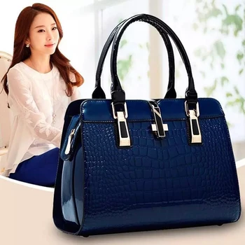Fashion Pu Leather Custom High Quality Crocodile Pattern Womens Bags ...