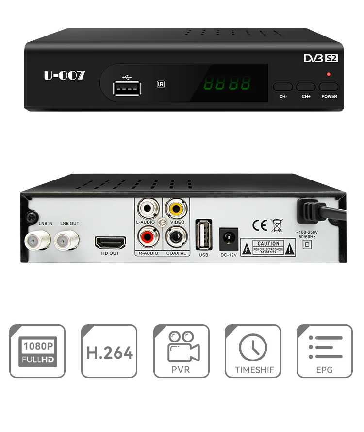 Best Digital Satellite Receiver Tv Decoder All Channels Tv Box No Dish ...