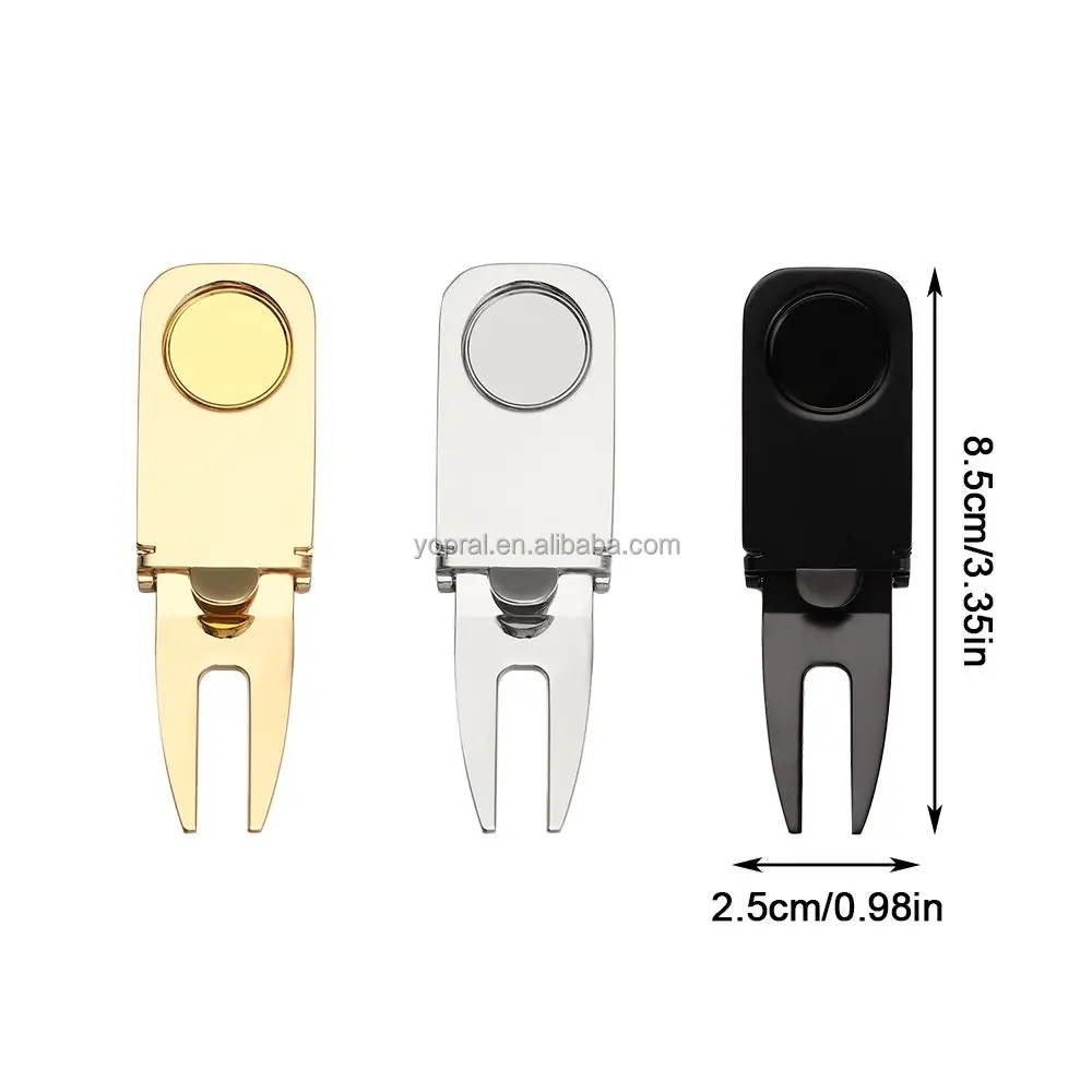 Yopral Personalized Logo Golf Gifts Set With Ball Marker Hat Clip Divot