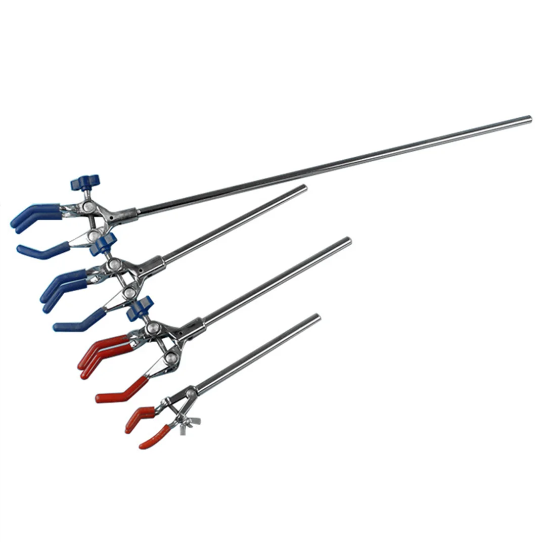 Laboratory Three Jaw Multipurpose Clamp Double Adjustable Three Jaw