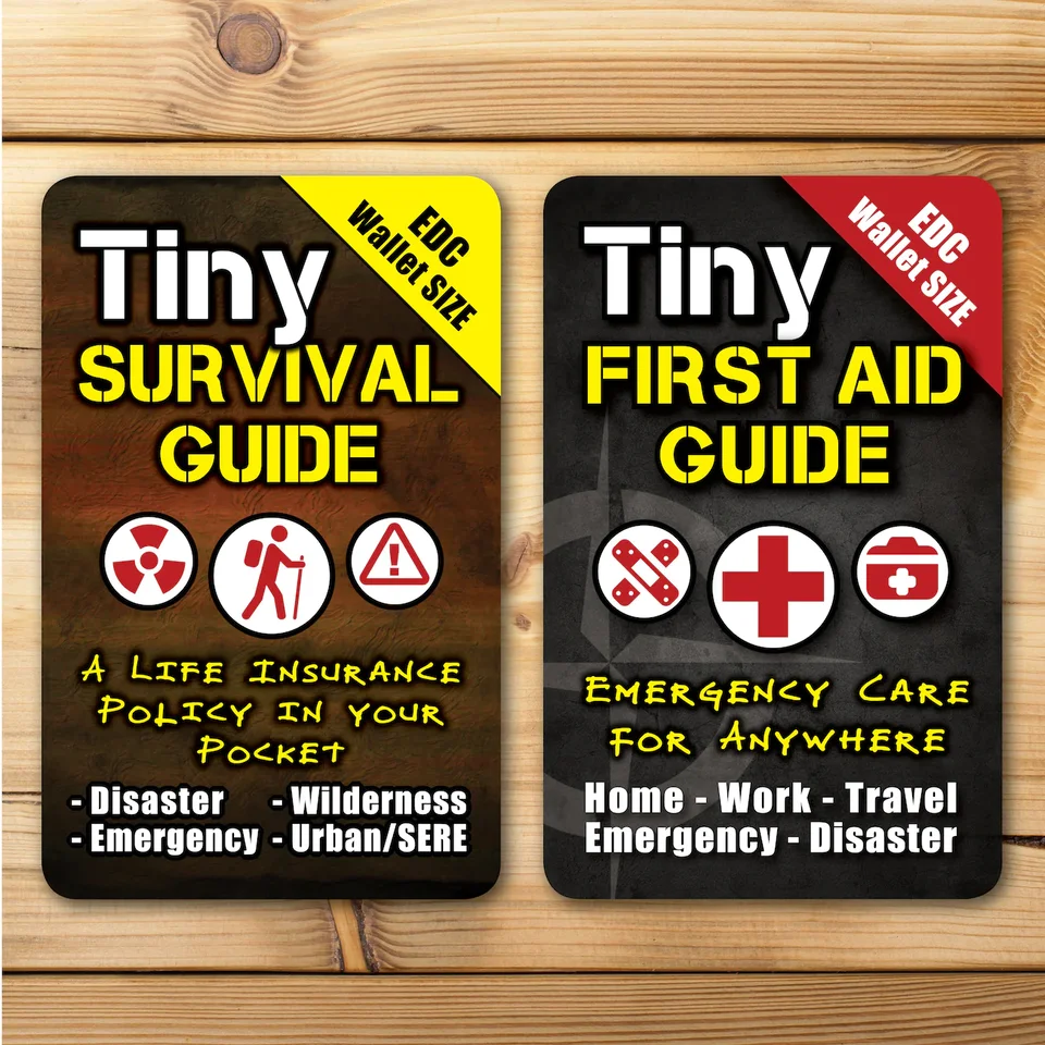 Newest Outdoor Survival Micro Pocket Survival Guide and First Aid Guide
