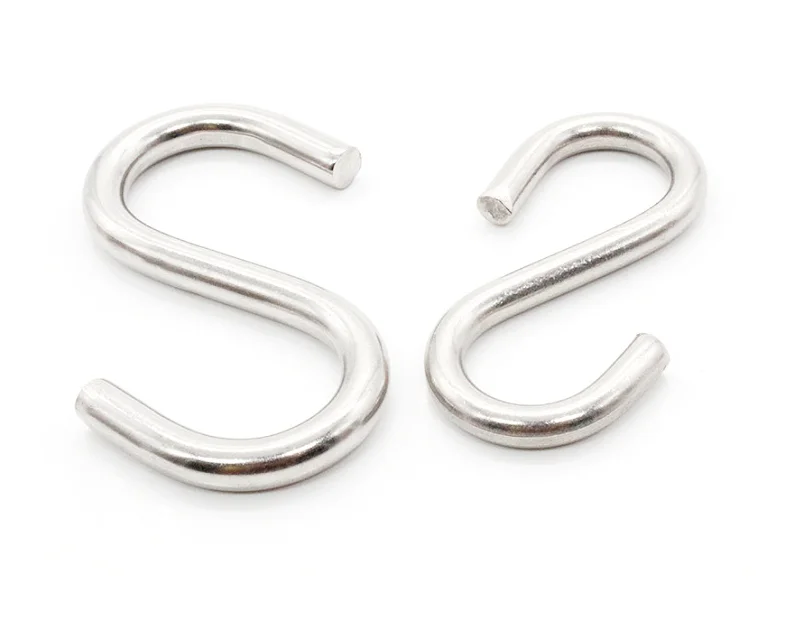 Сделанные в Китае сверхпрочные плоские металлические s крючки из нержавеющей стали для подвешивания карабина