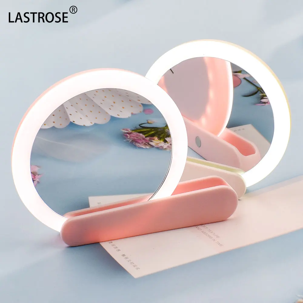 Wholesale Oem Handheld Mirror Private Label Compact Led Pocket Mirror