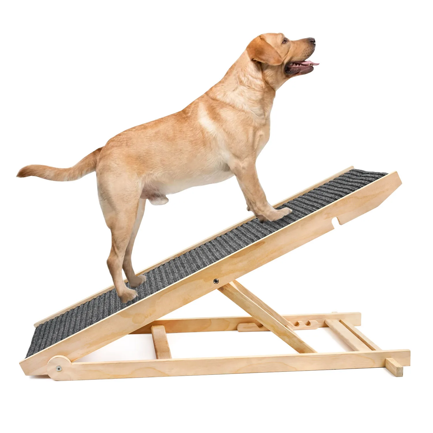 Faltbare Holz-Hundehilfe fr Auto, Truck, SUV, Couch und Bett