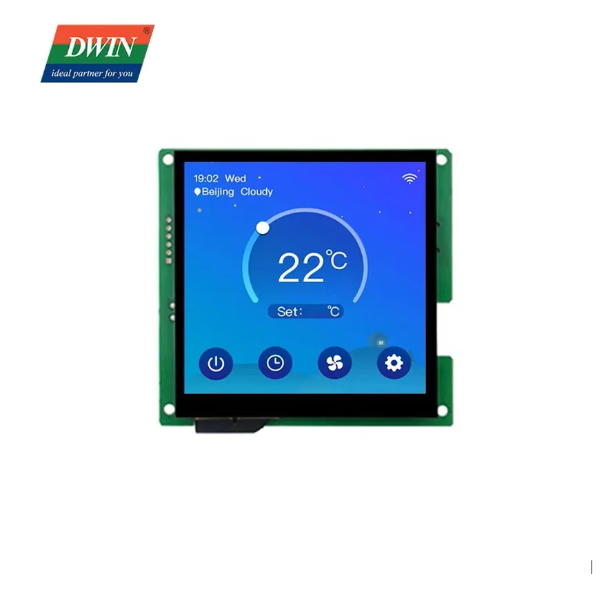 4 Inch Square LCD Display Touch Panel Smart UART Serial TFT  Module 480*480 HMI LCD display software Small tft display