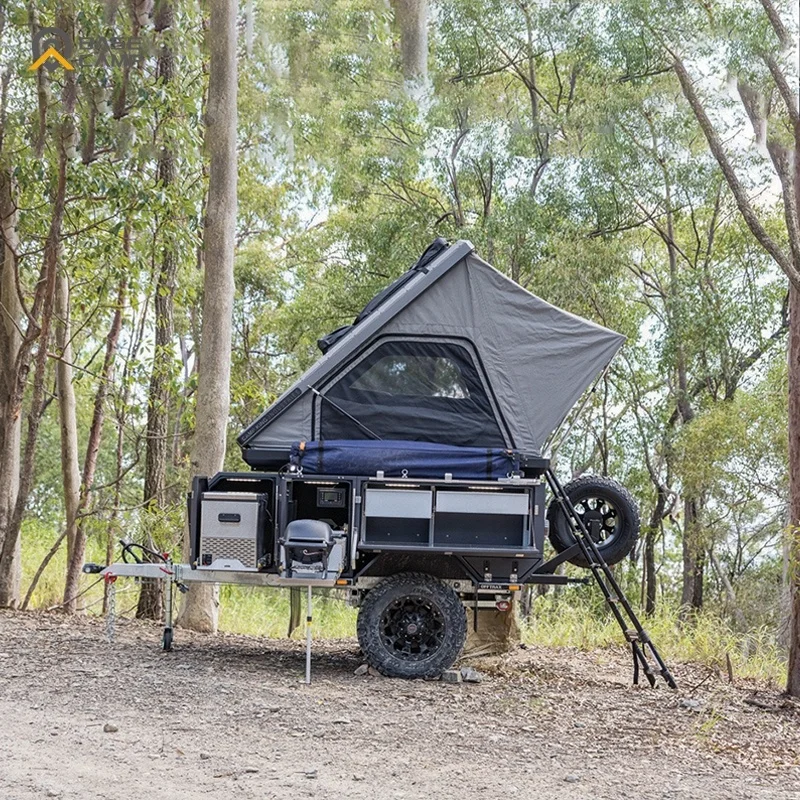 Customized Offroad 4x4 Tent Camper Trailer for RV Camping Travel