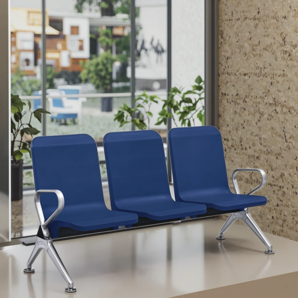 Industrial-Grade Steel Skeleton Seating for High-Usage Public Facilities 6