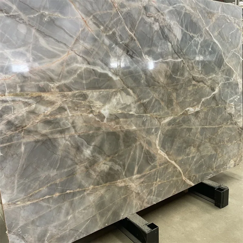 product china grey jungle marble tile  slab for interior wall grey marble tiles for wall and floor-2