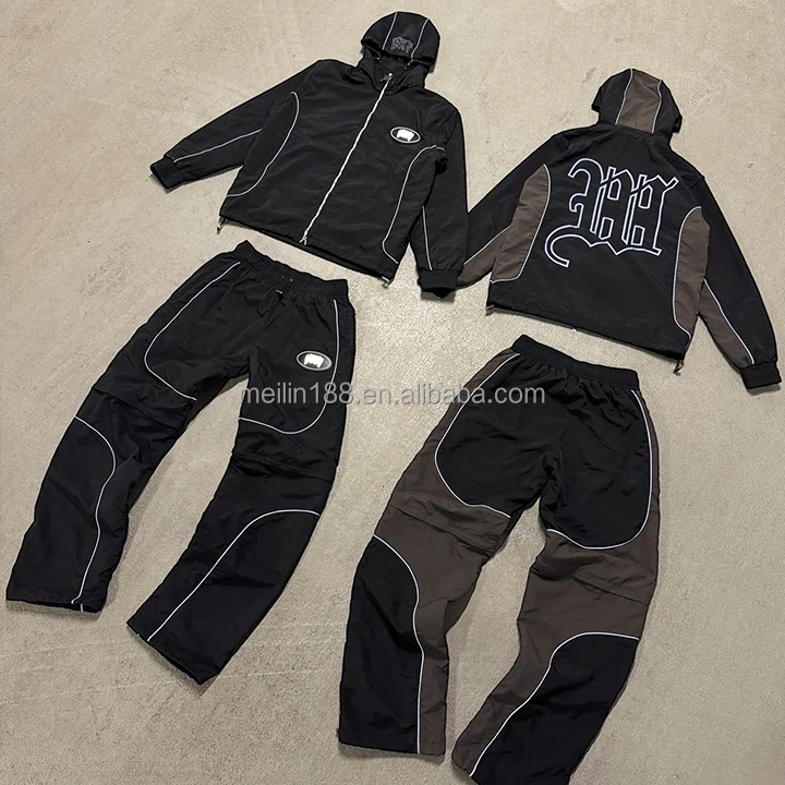 Shop Our Custom Reflective Windbreaker Jacket Track Pants