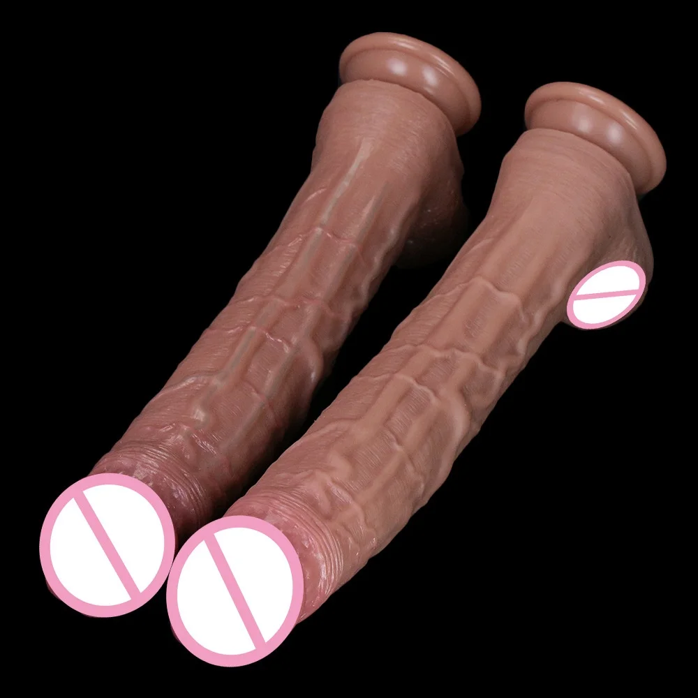 Female Simulation Liquid Silicone Soft Adult Sex Products for Erotic Masturbation Big Black Dildo Pictures