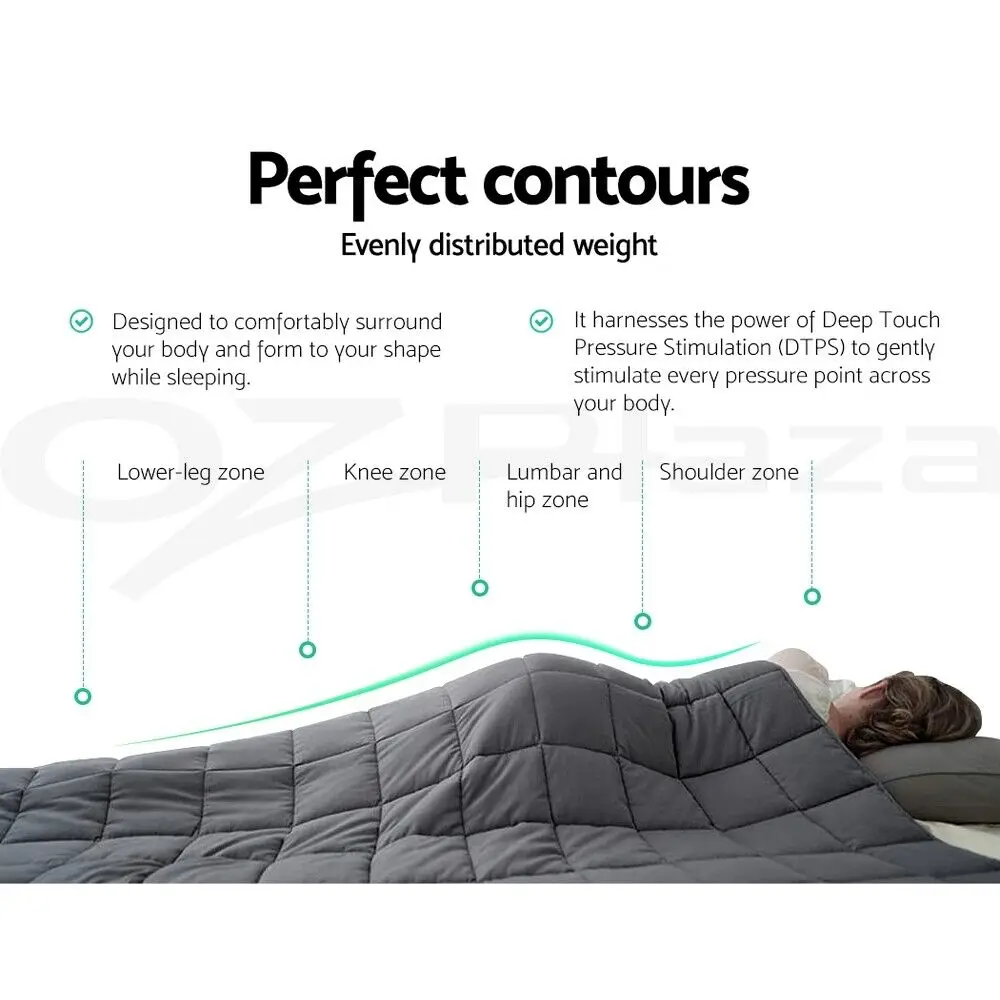 Custom Bamboo Cooling Weighted Blanket Adult Sensory 150x200cm 15lbs Kids Weighted Blanket Designs supplier