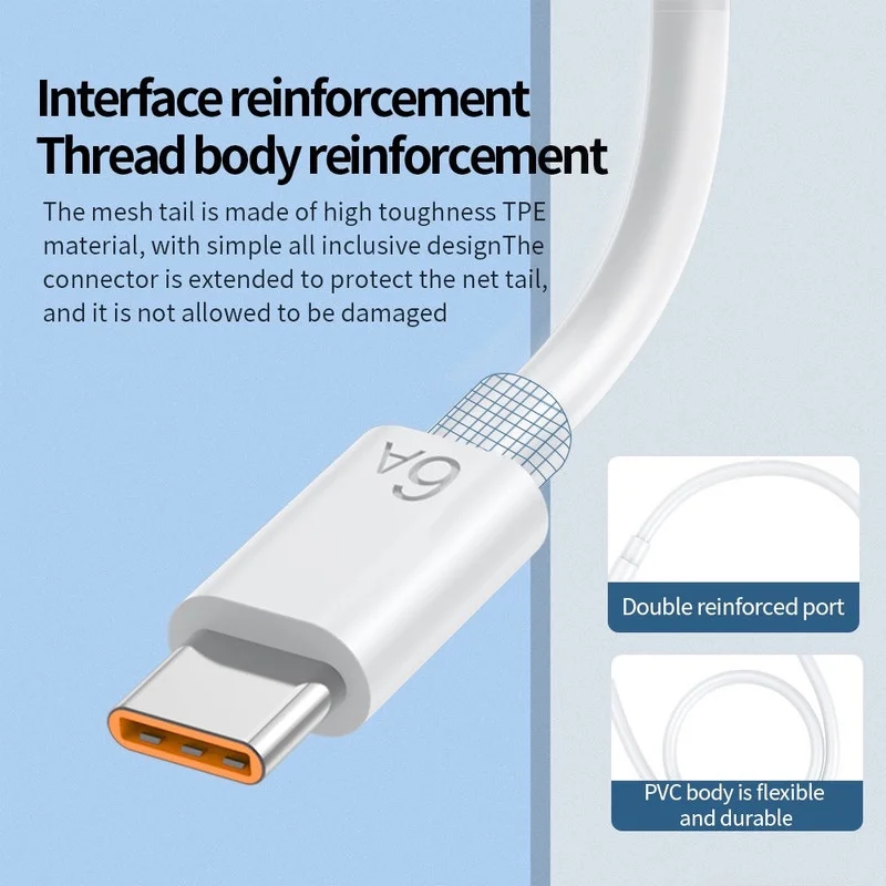 Usb Super Fast Charging Cable Type a to C Cable Telephone Portable Type C for Oneplus