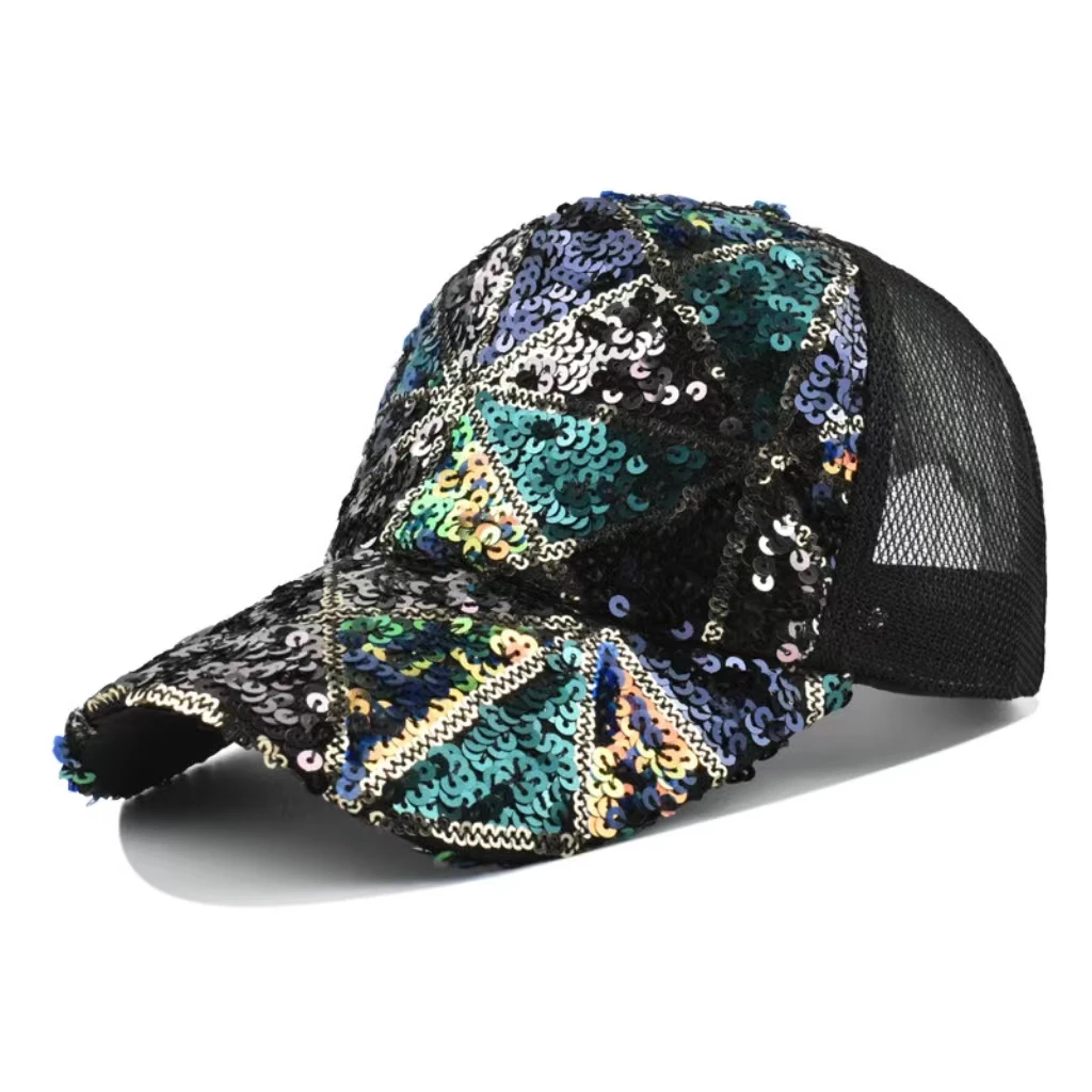 Women's Embroidered Butterfly Flower Trucker Hat – Adjustable Baseball Cap