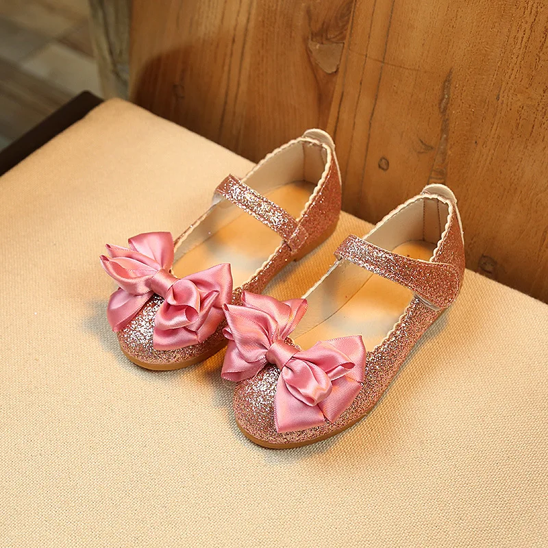 Crystal Flower Shoes For Baby Girls Fashion Princess Pink Sequin Shoes