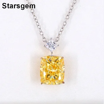 Starsgem Fashion Simulated Diamond Women Men Necklace Silver Jewelry