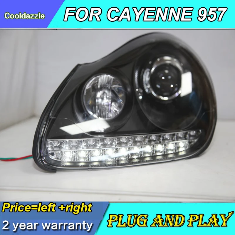ポルシェ カイエン 957 ヘッドランプ 2004 2005 2006年式 LEDフロント