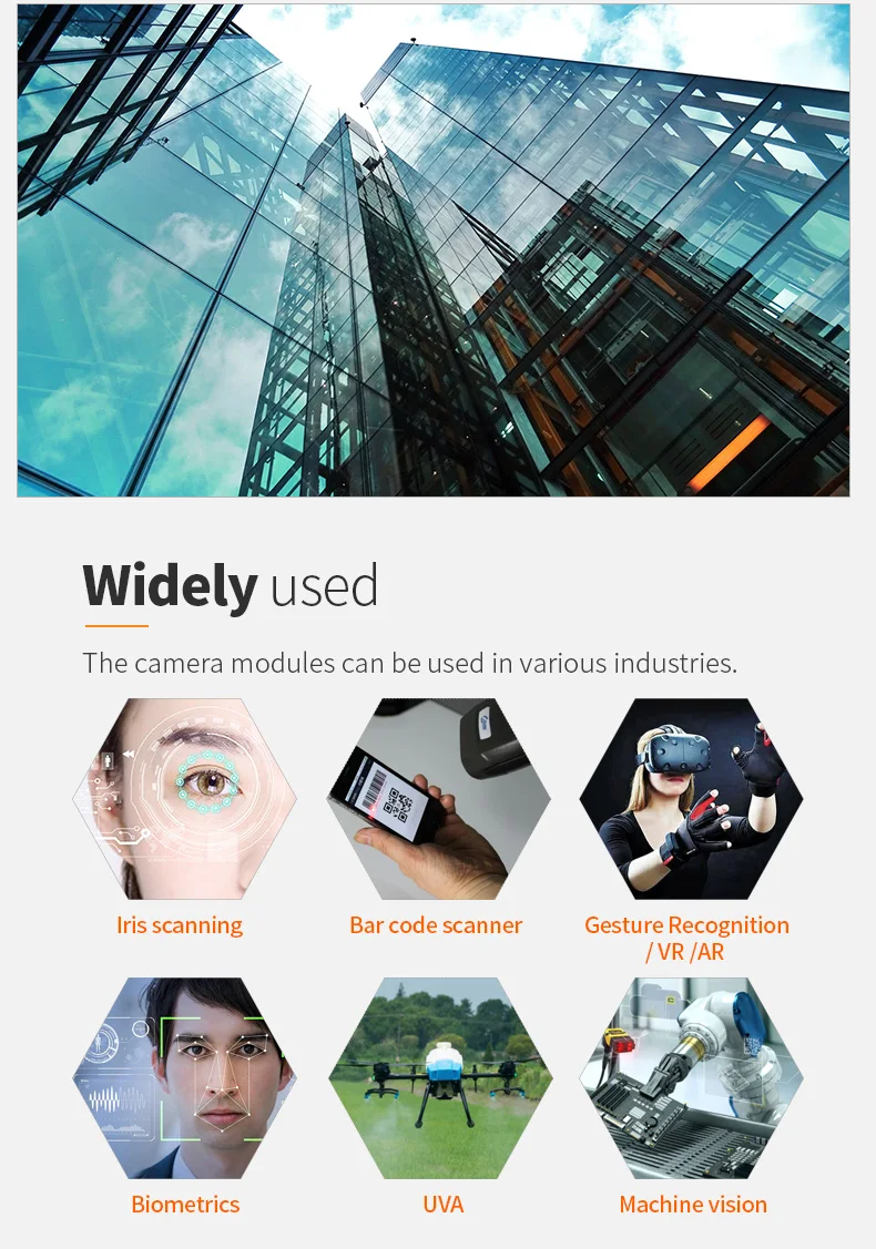 DGZX OEM Camera Sensor Module HD 2MP 1080P 96fps Global Exposure Color Drone AR0234 Usb UVC Camera插图6