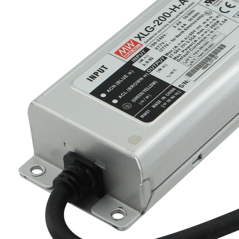 XLG-200-12-A 200W LED Driver - 12V 16A Constant Power Mode, IP67 Waterproof, 100-305V AC Input - View #6