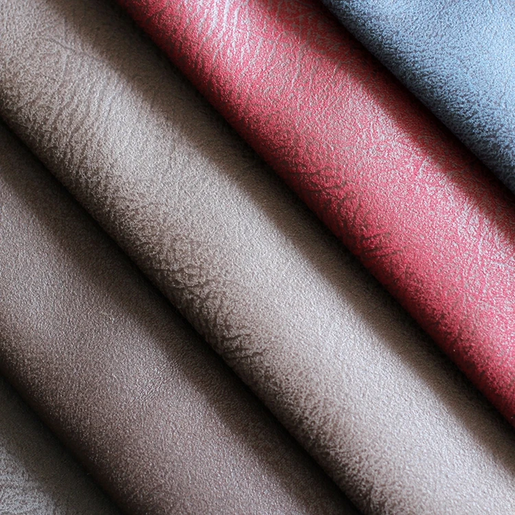 100 Polyester Bronzed Velvet Sofa Fabrics Faux Leather Look Upholstery Fabric Luxury For Living