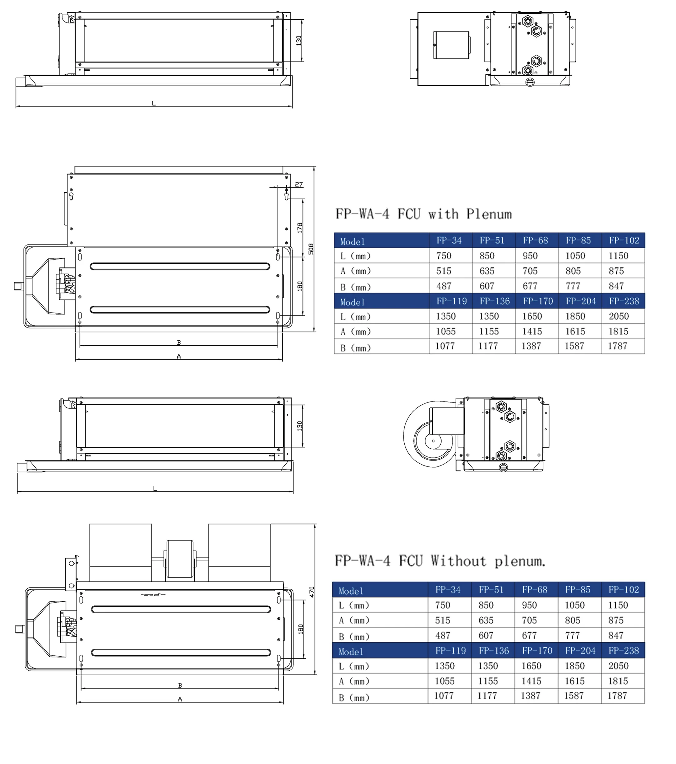 Fan Coil Unit, Ducted, Ceiling - detail 12