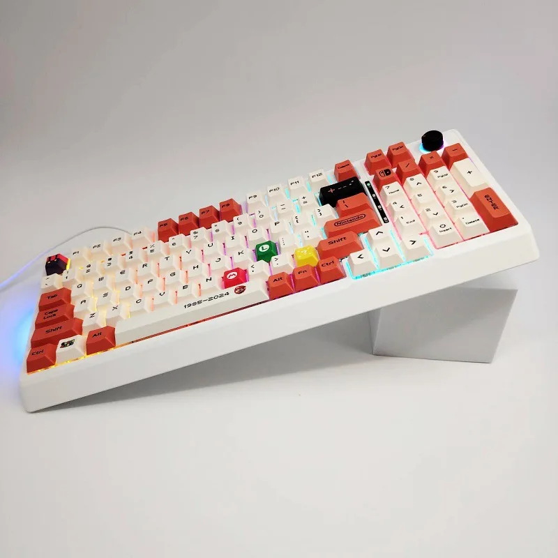 2024 Mario Wired Mechanical Gaming Keyboard with RGB Lighting