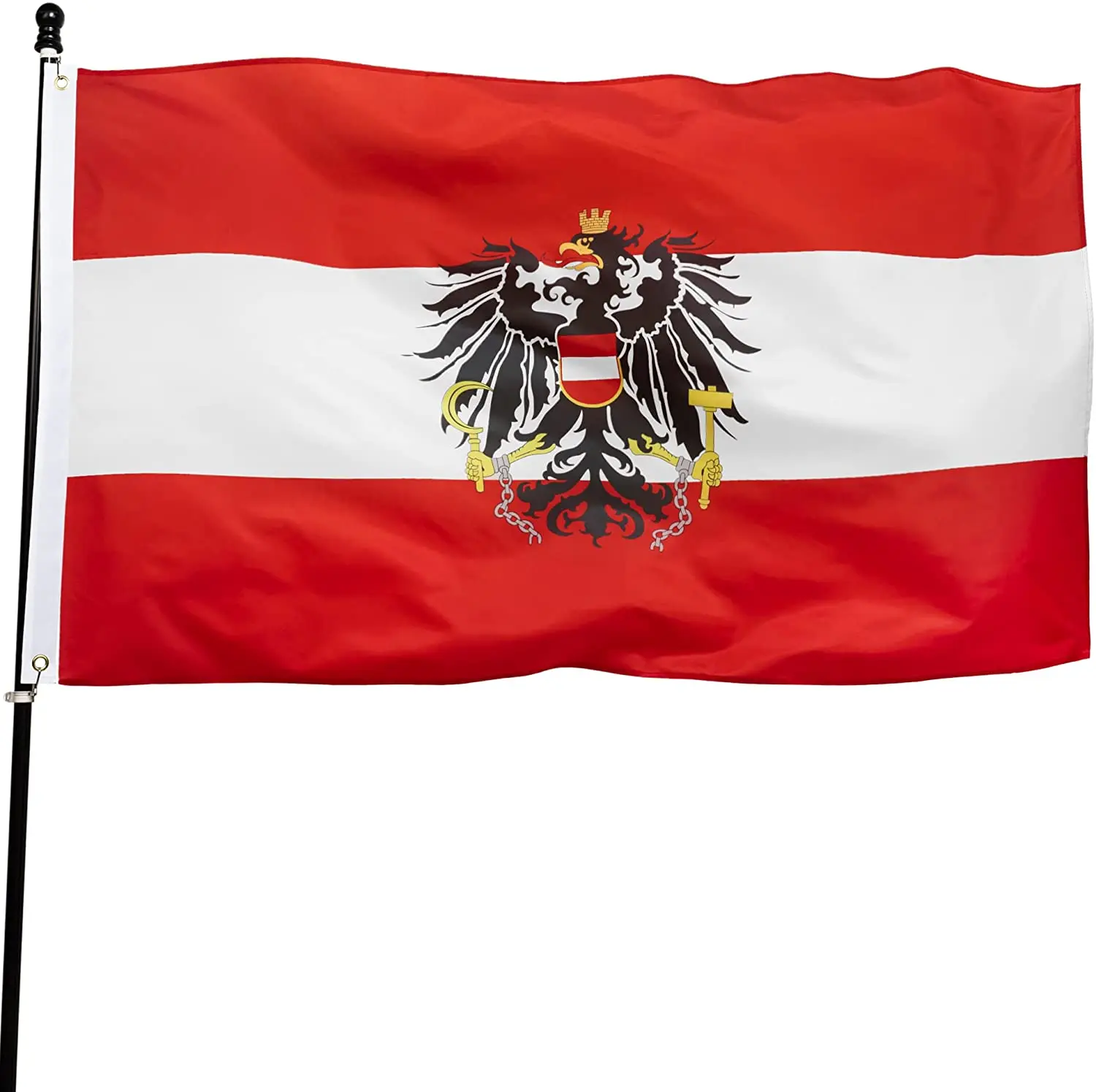 Austria 3x5 Ft Austria Flag Hand Flag Double Stitched National Flags  Polyester With Brass Grommets 90x150cm Banner - Buy High Quality Custom  Print Linen 12*18inch Austria Burlap Garden Flag,Austria Flag 3x5 Ft