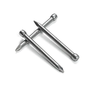 High strength single angle nail with solid wood single head and double direction