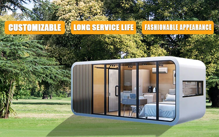 ISO CE Modern Modular 20ft Movable House Hotel Apple Cabin