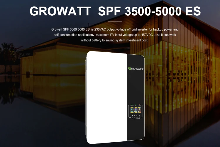 Growatt Inverter 5kw Growatt Spf 5000 Es Single Phase Off-grid Solar ...