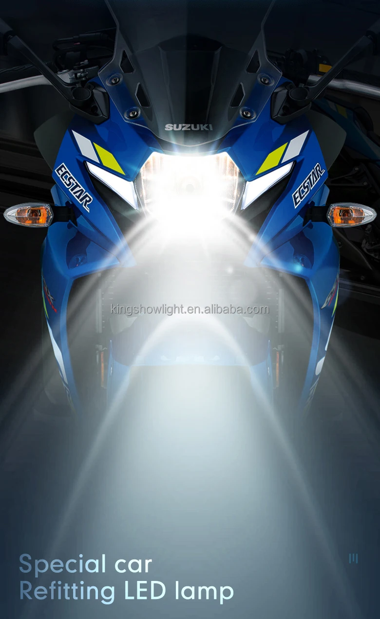 2021 NEW Motorcycle LED Headlight 60W Motorcycle Fog Lamp Light Bulb Super Bright High/Low Beam led light