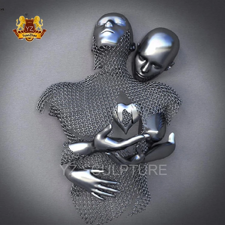 Scultura Moderna da Parete Decor 3D Metal Wall Art, Home Decor Sculture da  Parete, Foglie Moderne