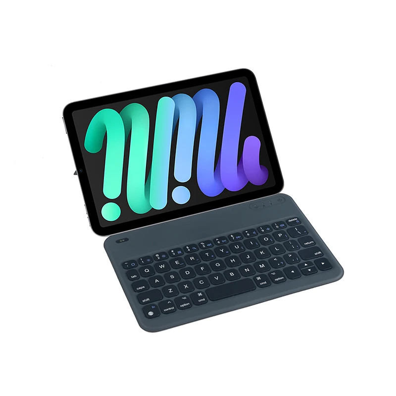 M6 Magic Keyboard Case for Ipad Mini 6 Foldable Cover Folding Magnet Case Ipad Tablet Keyboards Scissors French Russian Layout
