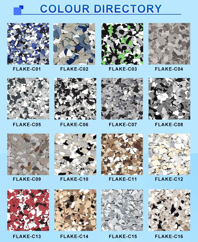 CNMI Epoxy Floor Paint Flake Chips Flooring Flakes for Epoxy Resin Foor