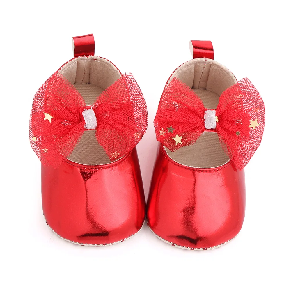 Lovely Girls Princess Shoes Cute Ears Bow-knot Walking Shoes Soft Sole Baby Shoes in First Walking factory