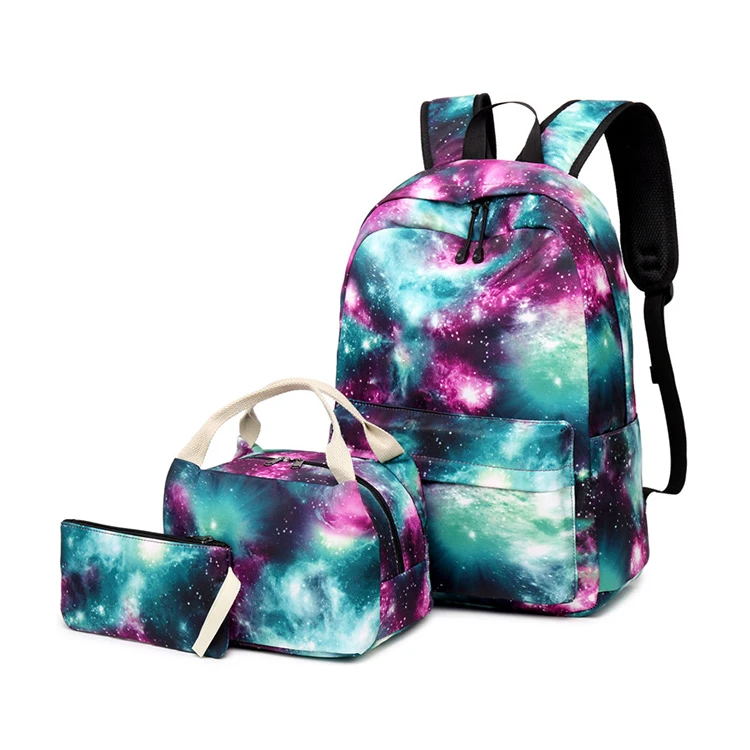 Teen Girls Backpack School Book Bag Set With Lunch Box And Pencil Case ...