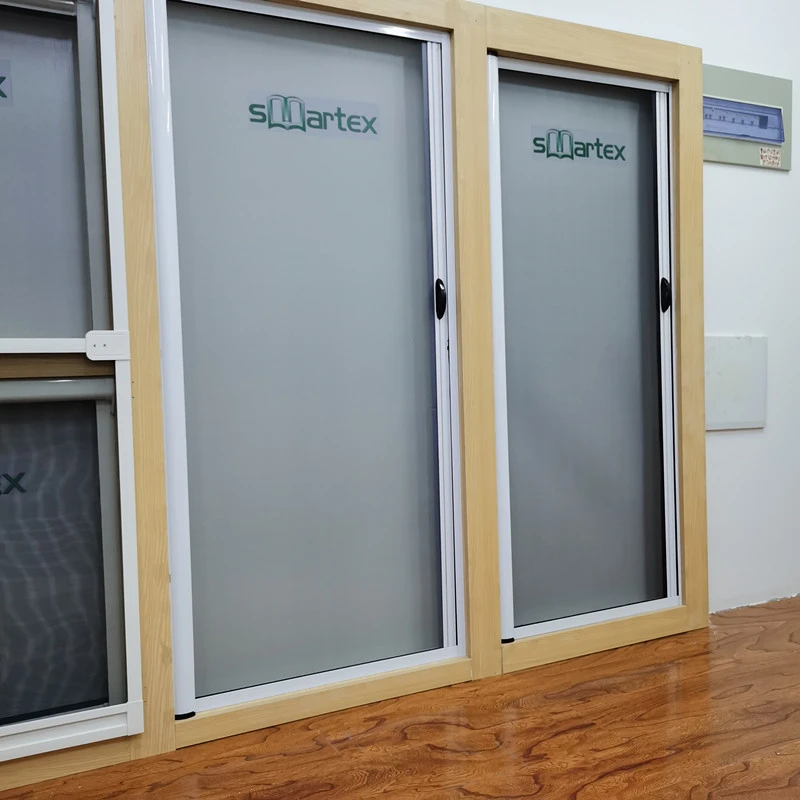 Factory Directly Roll up Mosquito Net Rope Fly Screen Door Retractable Fiberglass Mesh Insect Screen Door
