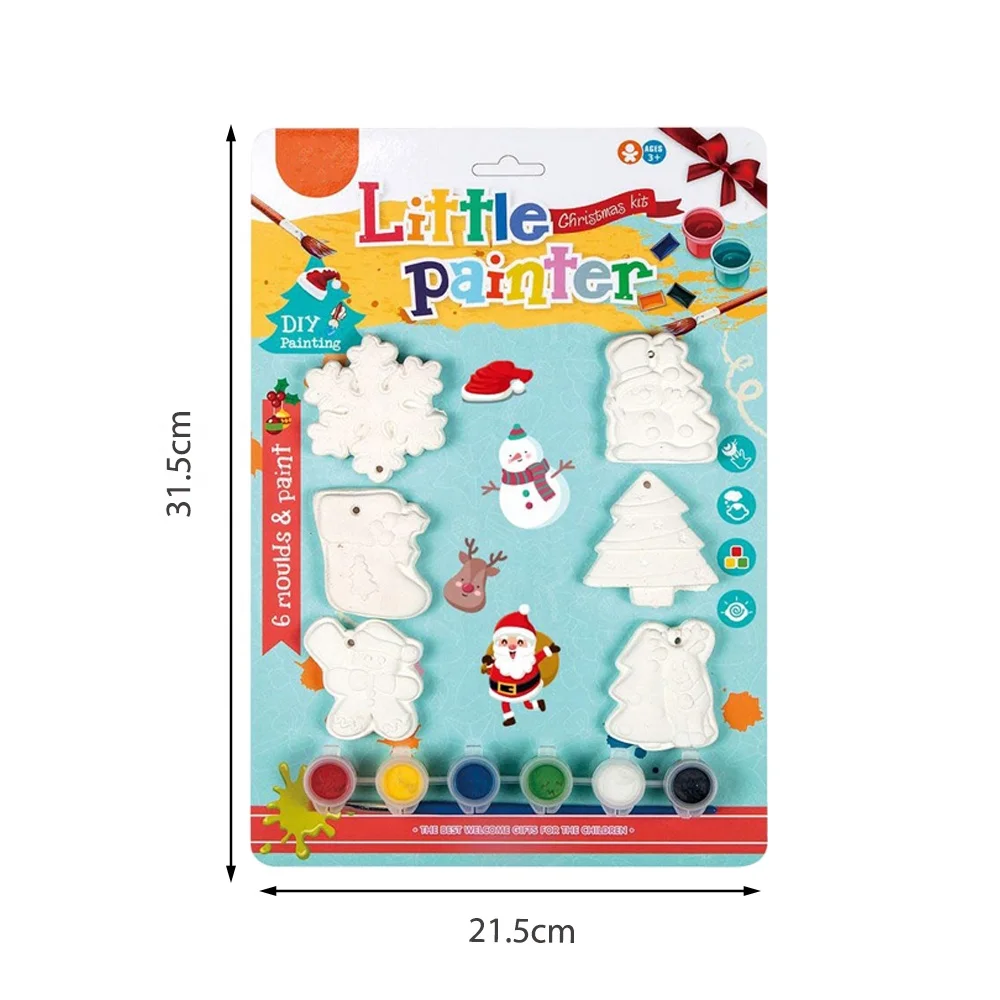 Christmas Painting Kit For Boys Girls Diy Plaster Painting - Temu