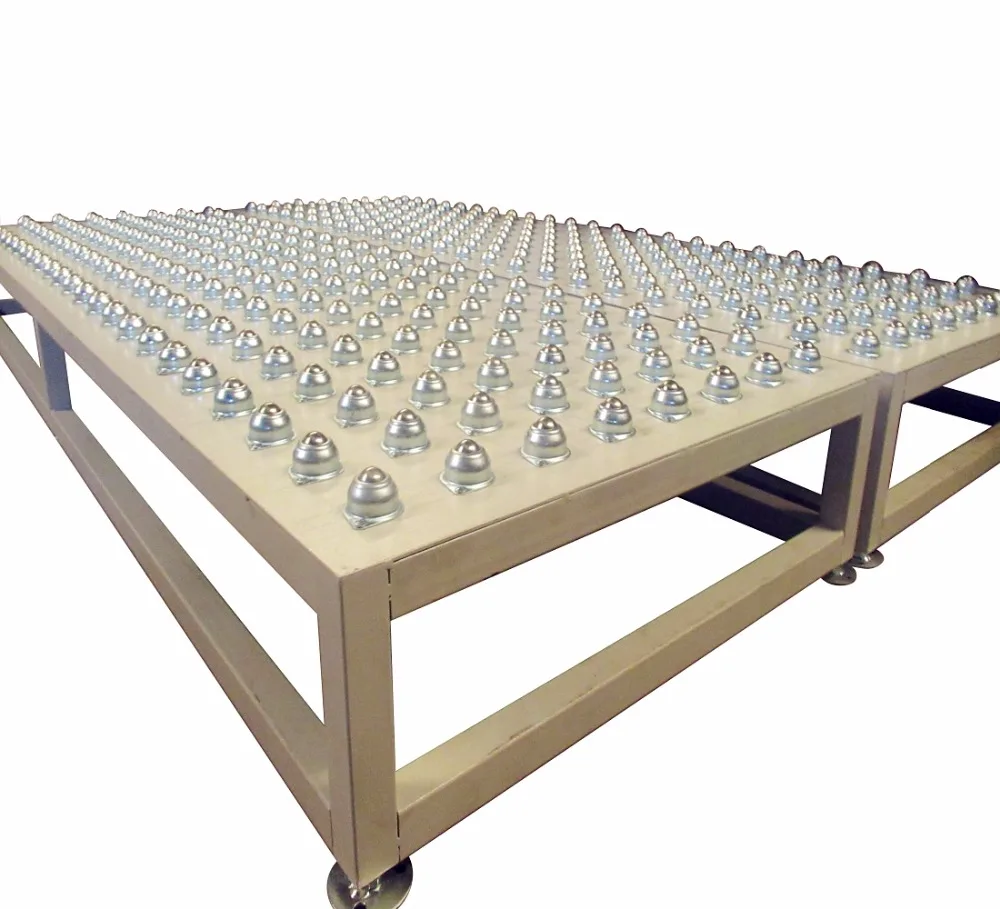 Manufacturer Custom Gravity Ball Bearing Transfer Conveyor System Table Universal Ball Conveyor