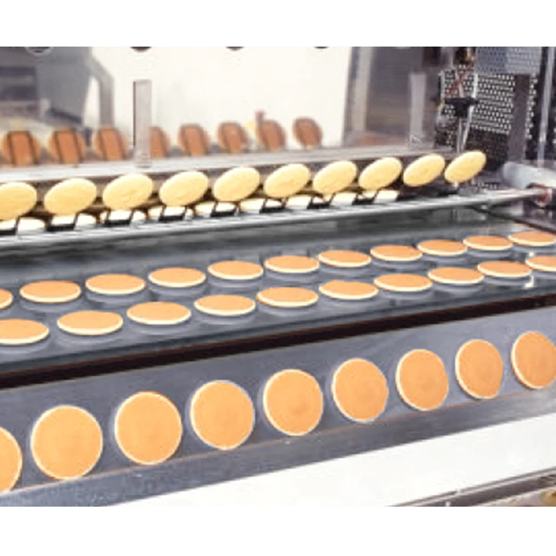 Dora Cake Making Machine Dorayaki Pancake Machine Cupcake Bean Paste Pie Cake Production Line with Gas Oven