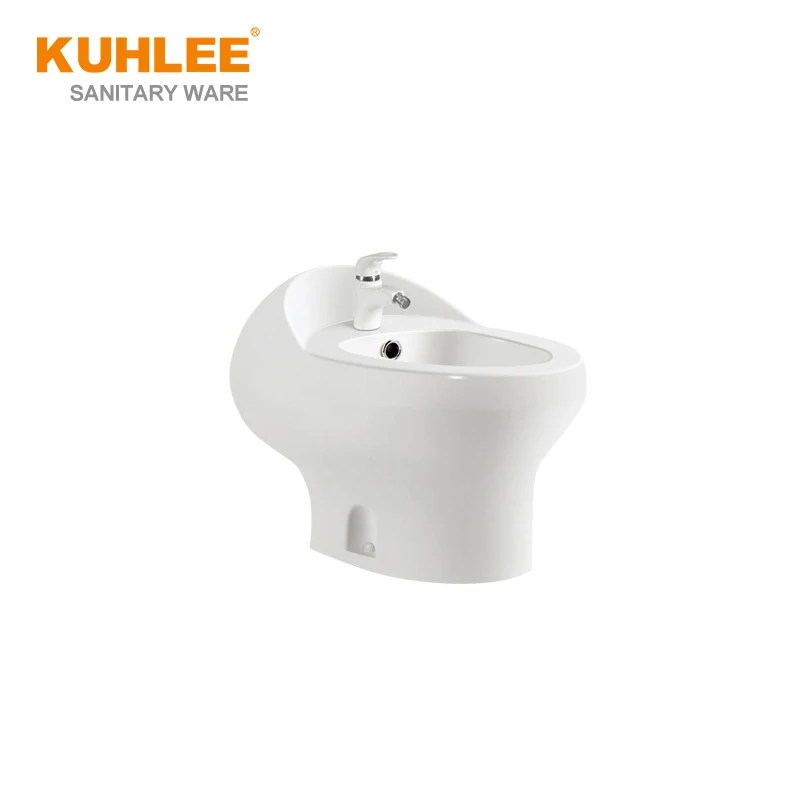 Siphonic Water Closet Ceramic Bathroom Commode Basin WC One Piece Toilet Sets Wiht Sink Bidet